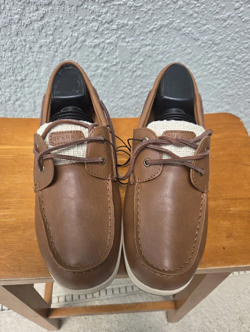 Sperry Women’s Tan/Brown Leather Deck Shoes Size 10